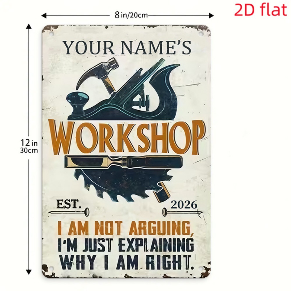 [2D Flat] 1pc Custom Name Work - đánh giá và giá Tools Name In Workshop