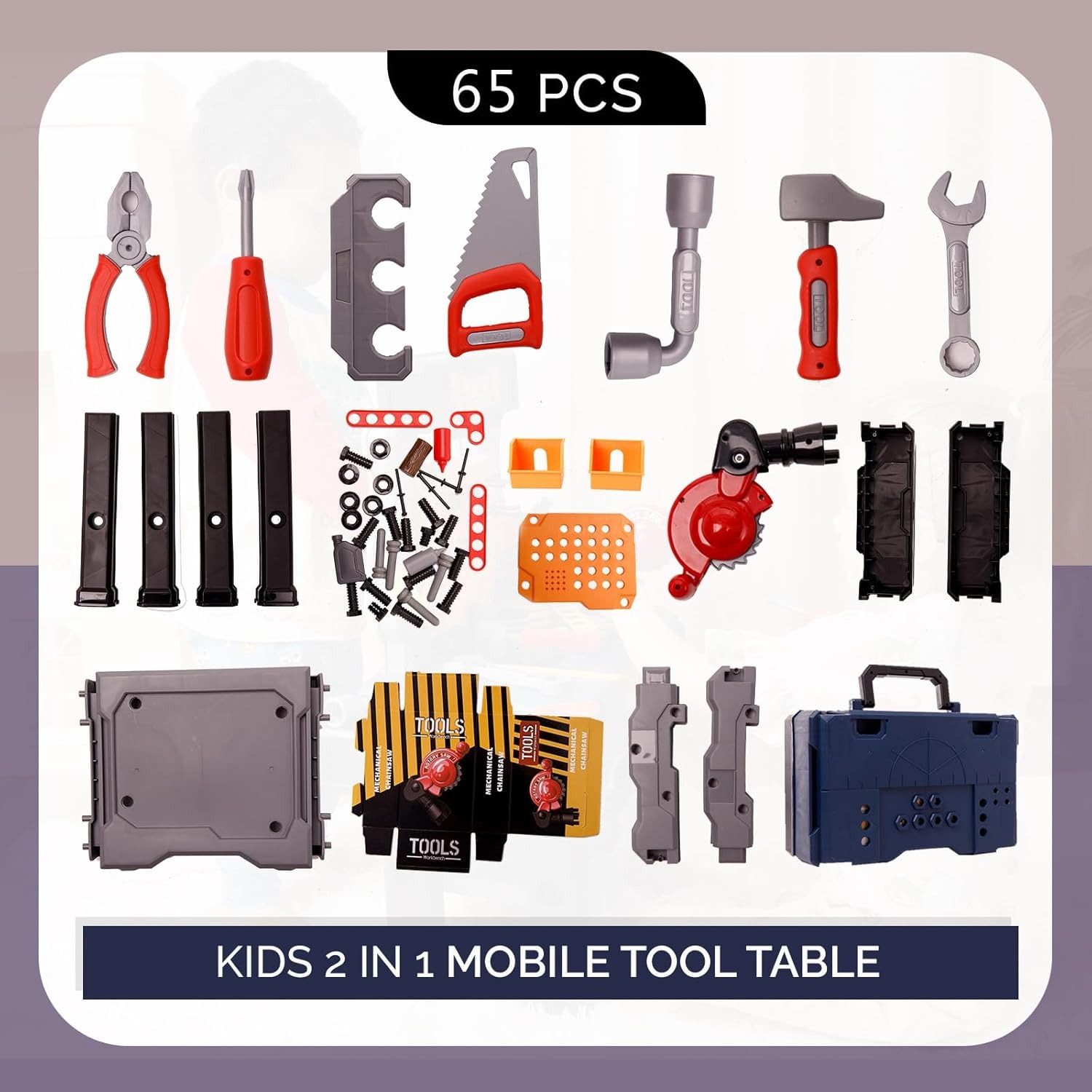 65PCS Kids Tool Bench Set Pret - đánh giá và giá Tools Workshop For Kids