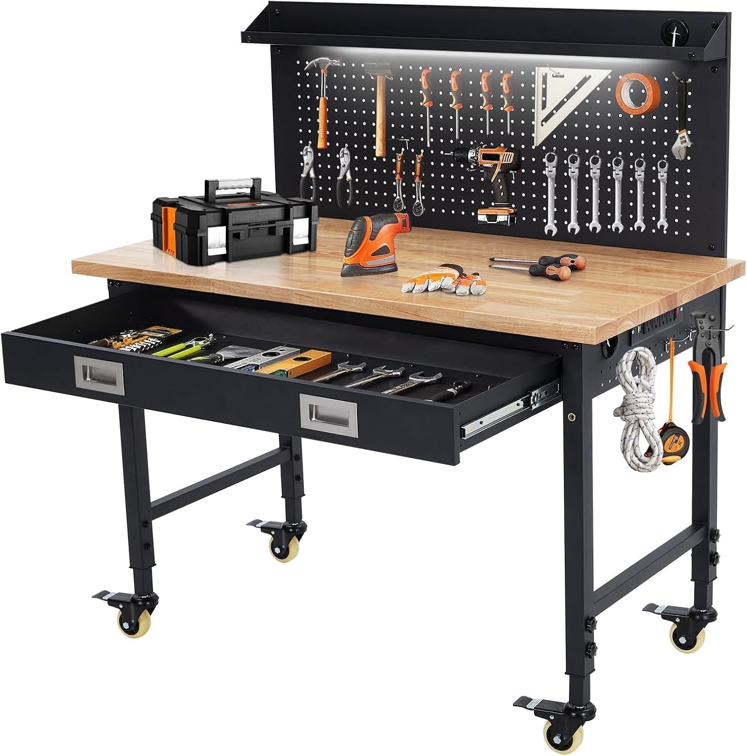 Tacleekii 48x24inch Adjustable - đánh giá và giá Workshop Tools Bench