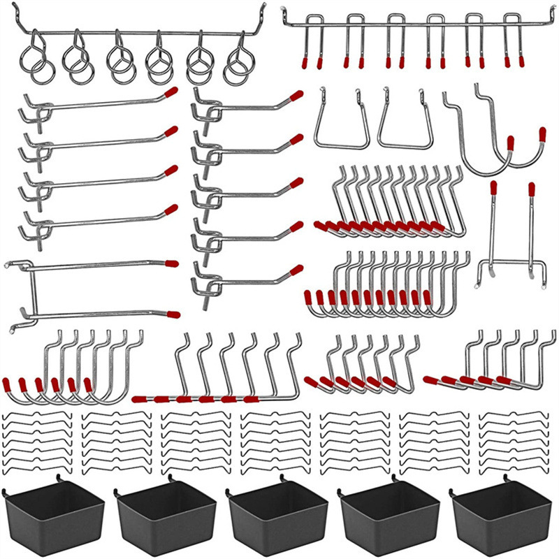 114 Pcs Pegboard Hooks Set Met - đánh giá và giá Workshop Tools Organizing