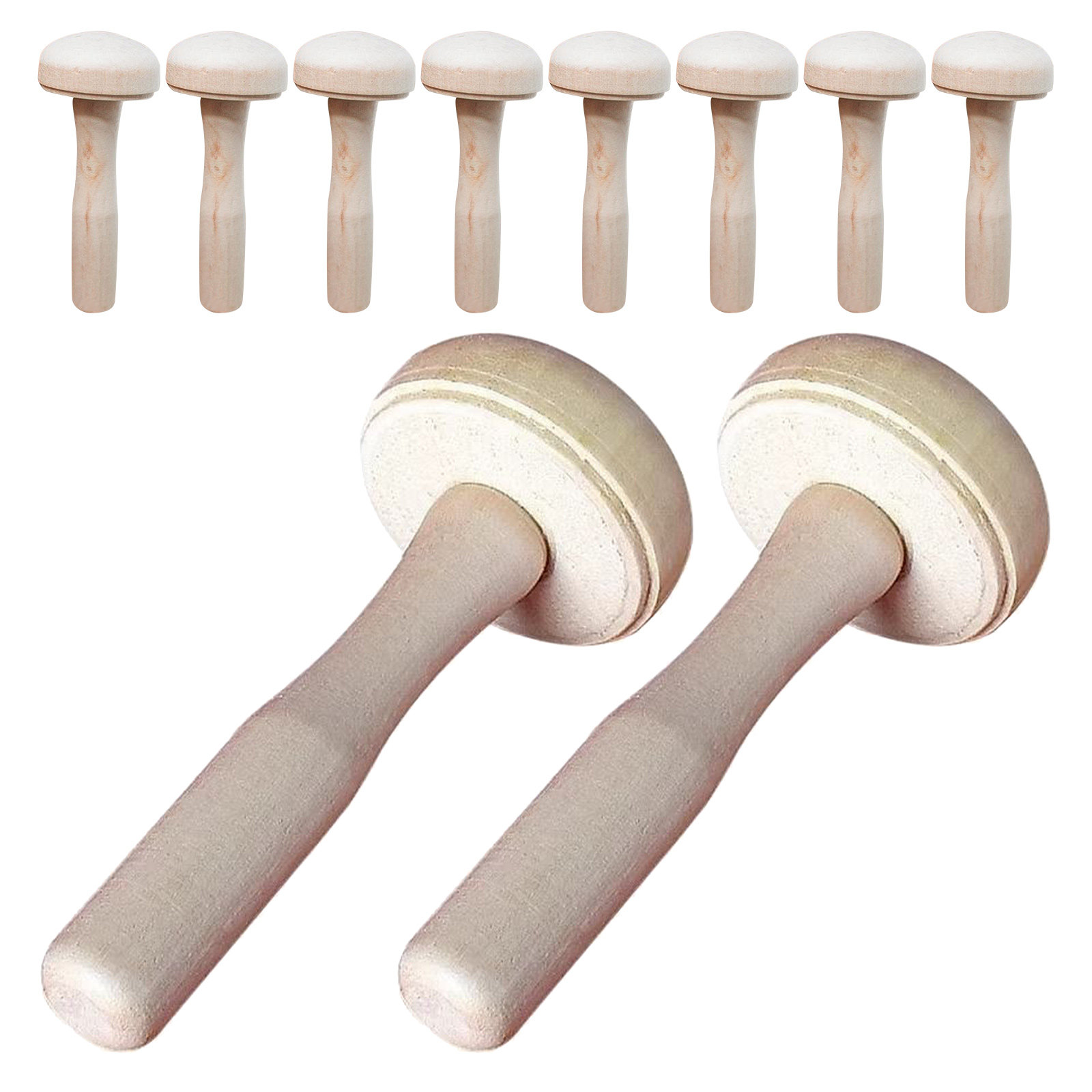 10Pcs Children Wooden Mushroom - đánh giá và giá Tools Workshop For Kids