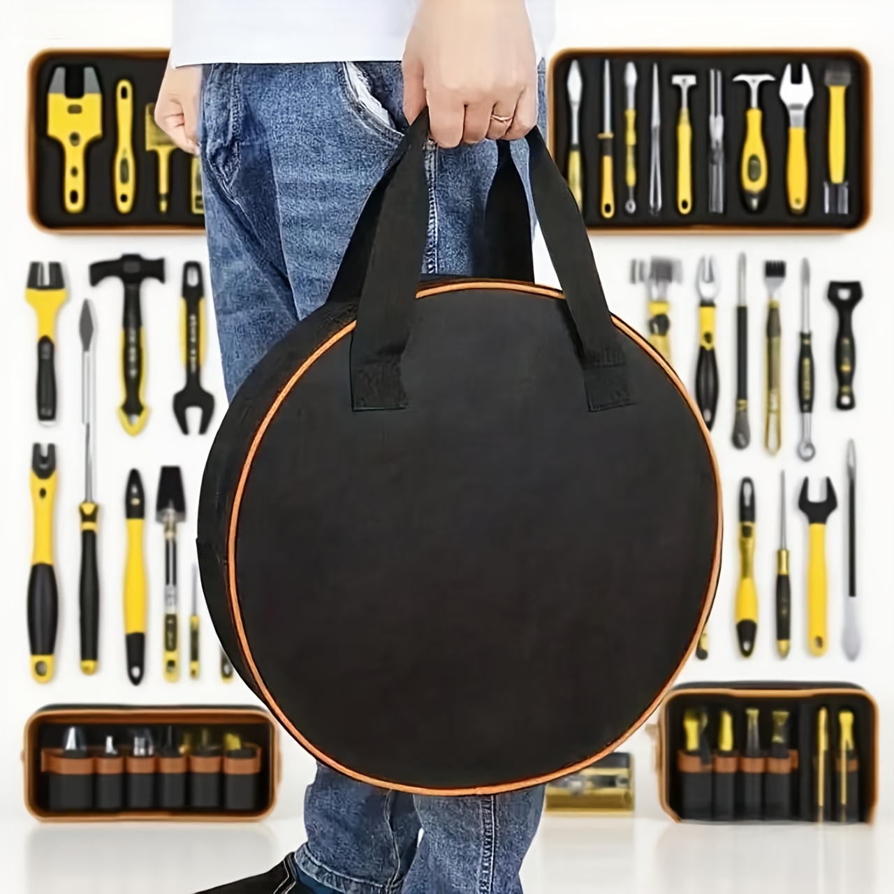 1-Piece Round Tool Storage Bag - đánh giá và giá Workshop Tools Organizing