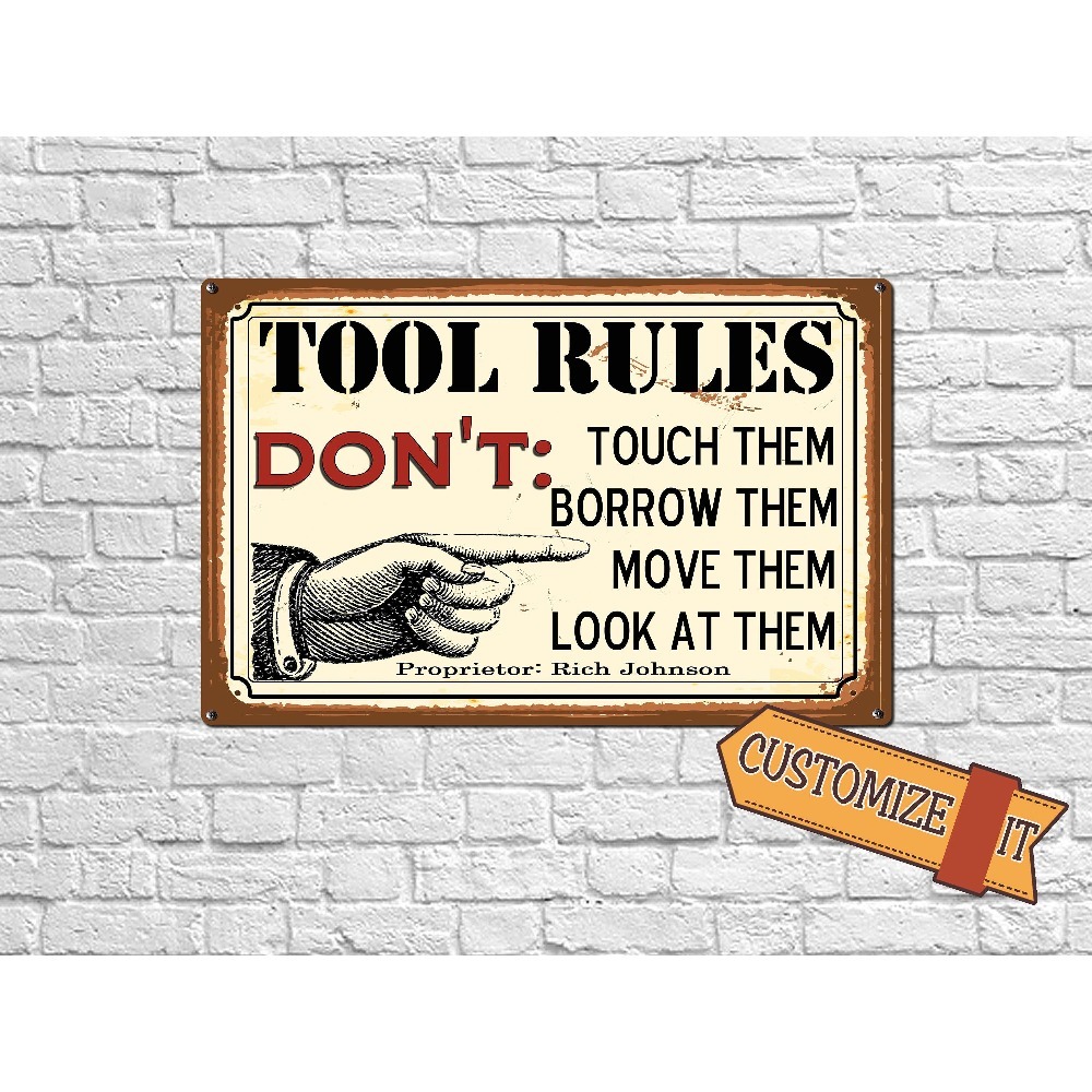 1pc Customizable Tool Rules Me - đánh giá và giá Tools Name In Workshop