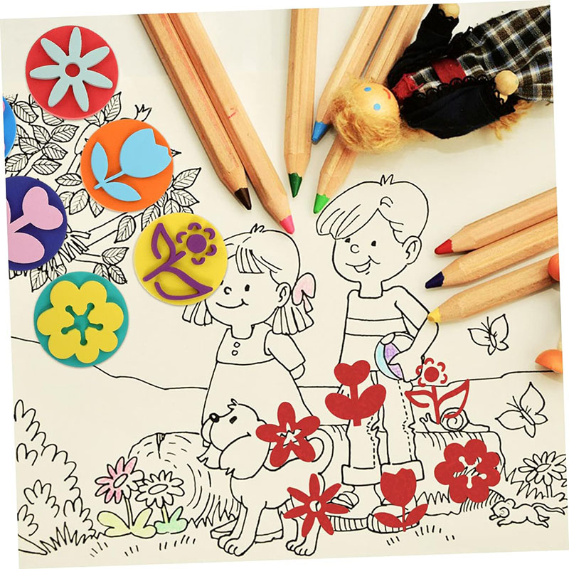 6Pcs/bag Foam Stamps for Paint - đánh giá và giá Tools Workshop For Kids