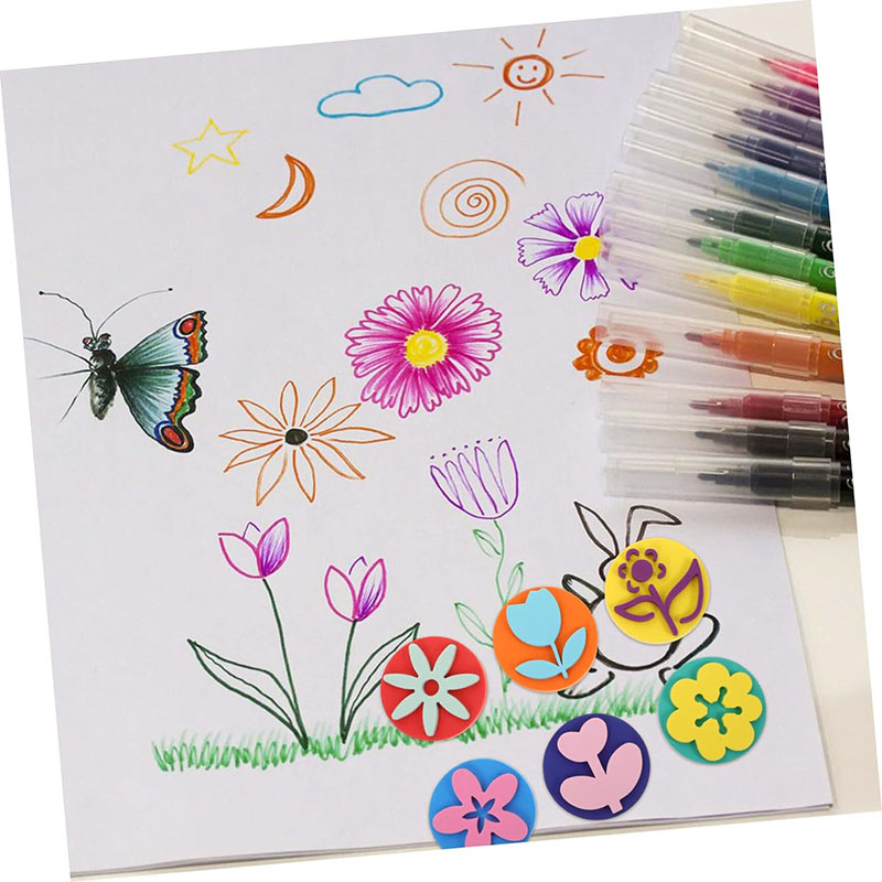 6Pcs/bag Foam Stamps for Paint - đánh giá và giá Tools Workshop For Kids