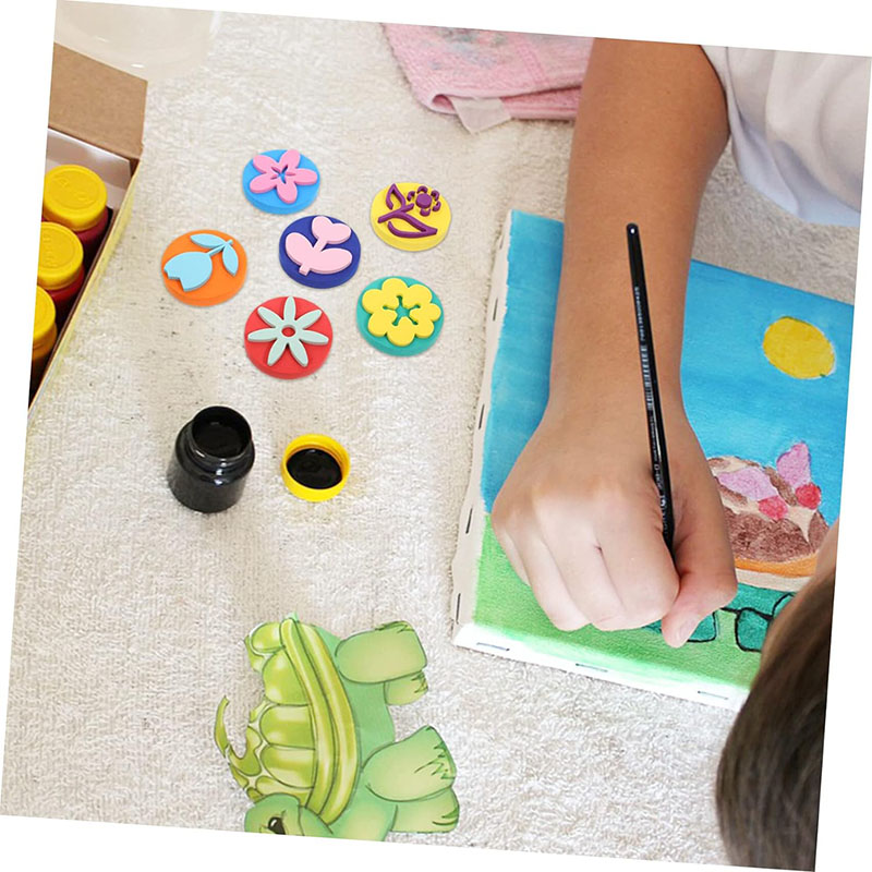 6Pcs/bag Foam Stamps for Paint - đánh giá và giá Tools Workshop For Kids
