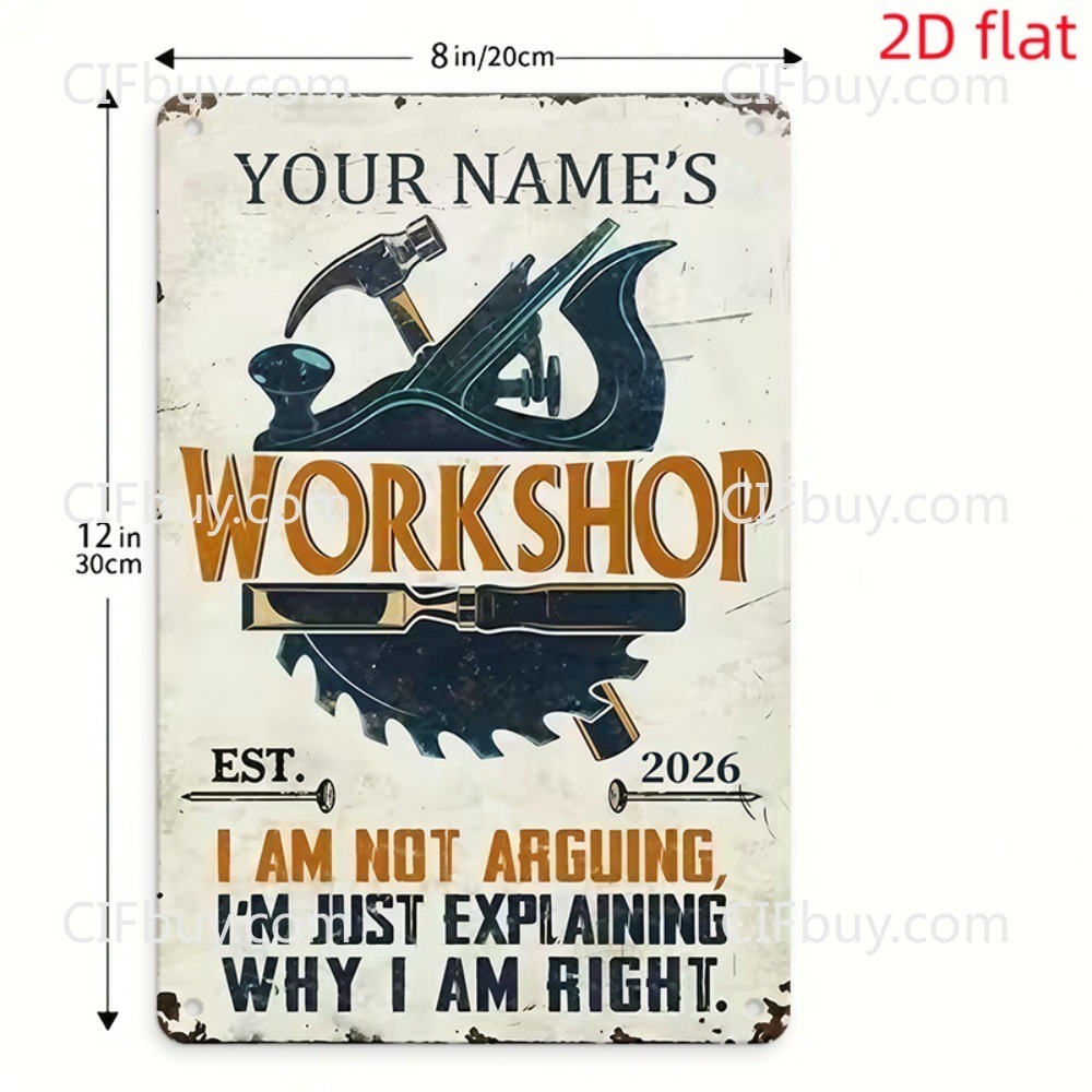2D Flat Custom Name Workshop C - đánh giá và giá Tools Name In Workshop